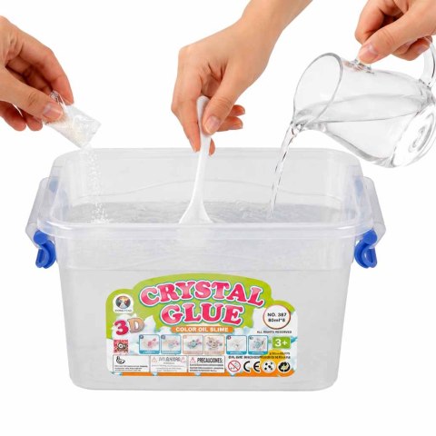 Klej żel kryształowy 3D crystal glue kreatywny zestaw w wiaderku 26el. Kik Sp. z o. o. Sp. k.