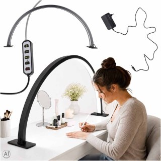 Lampa kosmetyczna LED bezcieniowa biurkowa do manicure paznokci łuk czarna Kik Sp. z o. o. Sp. k.