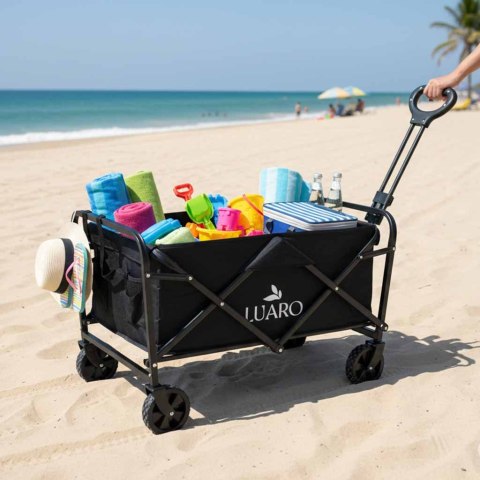 Wózek transportowy LUARO na zakupy plażowy składany 100l Kik Sp. z o. o. Sp. k.