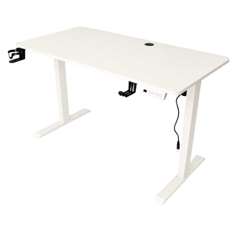 Biurko elektryczne regulowane pamięć panel sterowania 120x60cm białe Kik Sp. z o. o. Sp. k.