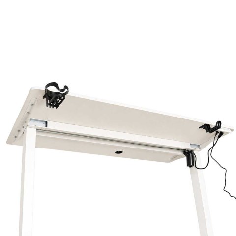 Biurko elektryczne regulowane pamięć panel sterowania 120x60cm białe Kik Sp. z o. o. Sp. k.