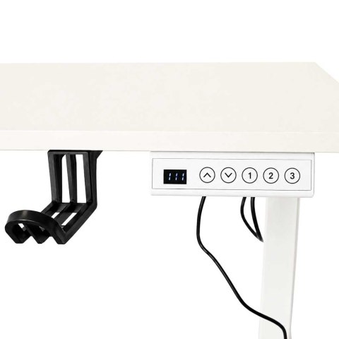 Biurko elektryczne regulowane pamięć panel sterowania 120x60cm białe Kik Sp. z o. o. Sp. k.