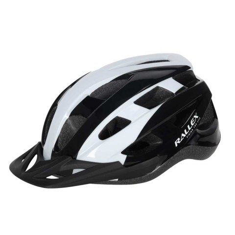 Kask rowerowy na rower RALLEX damski męski regulowany czarno-biały M 54-58cm SHANGHAI RALLEX INDUSTRIAL
