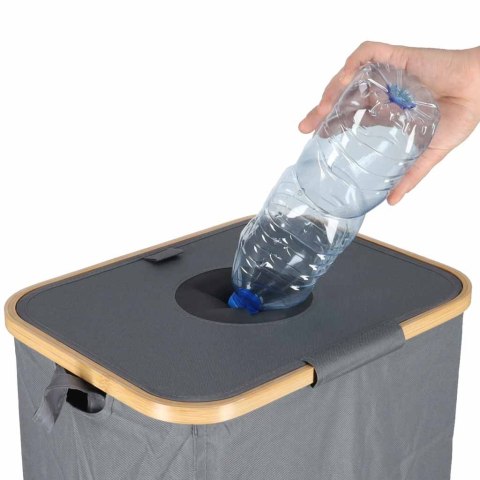 Kosz na butelki zwrotne kaucyjne z wyjmowaną torbą segregacja śmieci recykling Kik Sp. z o. o. Sp. k.