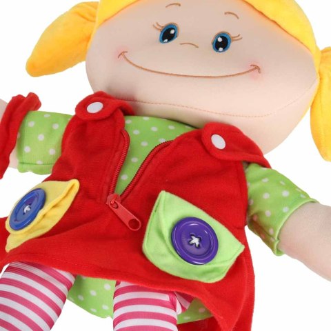Lalka maskotka przytulanka zabawka edukacyjna nauka ubierania dziewczynka Kik Sp. z o. o. Sp. k.