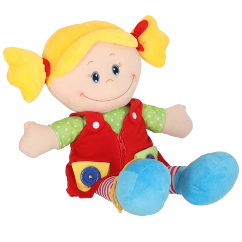Lalka maskotka przytulanka zabawka edukacyjna nauka ubierania dziewczynka Kik Sp. z o. o. Sp. k.