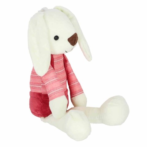 Maskotka pluszak przytulanka królik w czerwonych spodenkach 36 cm Kik Sp. z o. o. Sp. k.