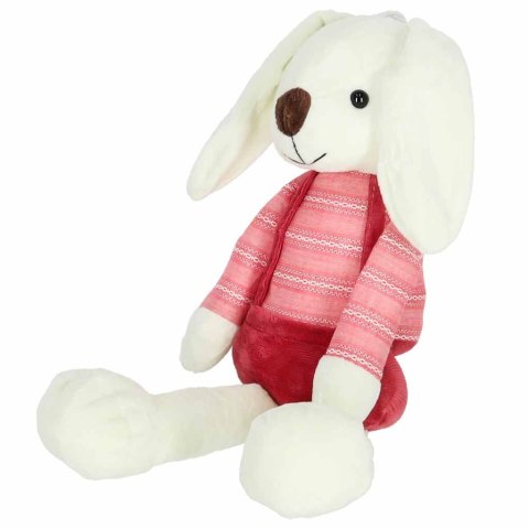 Maskotka pluszak przytulanka królik w czerwonych spodenkach 36 cm Kik Sp. z o. o. Sp. k.