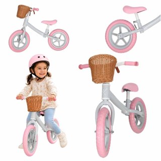 Rowerek biegowy Trike Fix Balance z koszykiem różowy Kik Sp. z o. o. Sp. k.