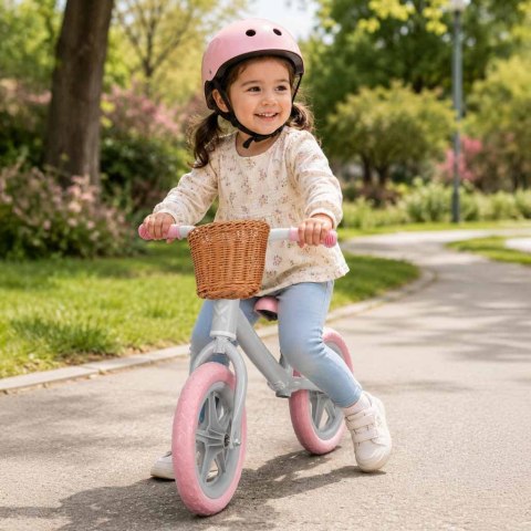 Rowerek biegowy Trike Fix Balance z koszykiem różowy Kik Sp. z o. o. Sp. k.