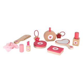 Zestaw kosmetyczny drewniany dla dziewczynki make up beauty kosmetyczka akcesoria Kik Sp. z o. o. Sp. k.