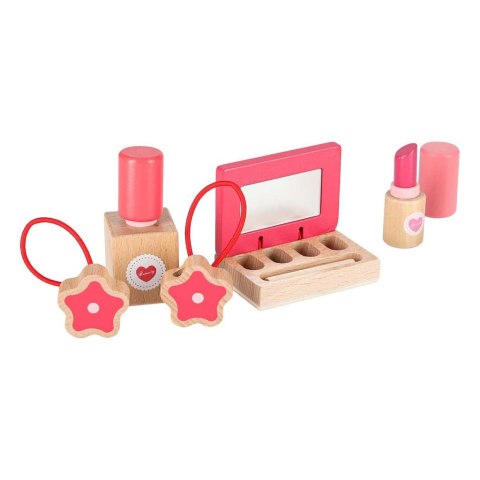 Zestaw kosmetyczny drewniany dla dziewczynki make up beauty kosmetyczka akcesoria Kik Sp. z o. o. Sp. k.