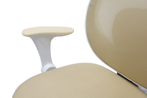Krzesło do biurka dla dziecka fotel ergonomiczny obrotowy regulowany beżowy Kik Sp. z o. o. Sp. k.