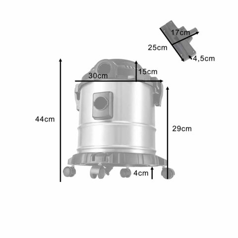 Odkurzacz warsztatowy sucho mokro dmuchawa 20L 22000Pa 2000W Kik Sp. z o. o. Sp. k.