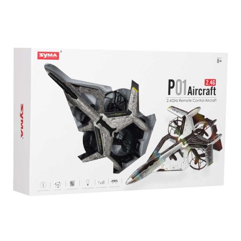 Dron RC Syma P01 LED 2.4G 360° akrobacje automatyczny start stabilizacja lotu Kik Sp. z o. o. Sp. k.