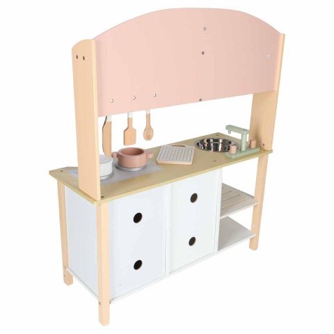 Kuchnia dla dzieci drewniana MDF MODERN CLASSIC akcesoria 82cm różowa Kik Sp. z o. o. Sp. k.