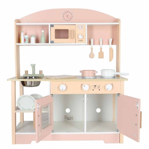 Kuchnia dla dzieci drewniana MDF MODERN CLASSIC akcesoria 82cm różowa Kik Sp. z o. o. Sp. k.