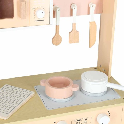 Kuchnia dla dzieci drewniana MDF MODERN CLASSIC akcesoria 82cm różowa Kik Sp. z o. o. Sp. k.