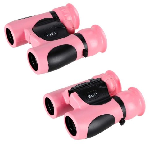 Lornetka dla dzieci do obserwacji ptaków nieba 8x 21mm HD pokrowiec różowa Kik Sp. z o. o. Sp. k.