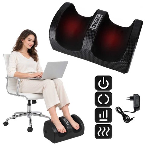 Masażer stóp łydek elektryczny ucisk Shiatsu podgrzewanie relaks Kik Sp. z o. o. Sp. k.