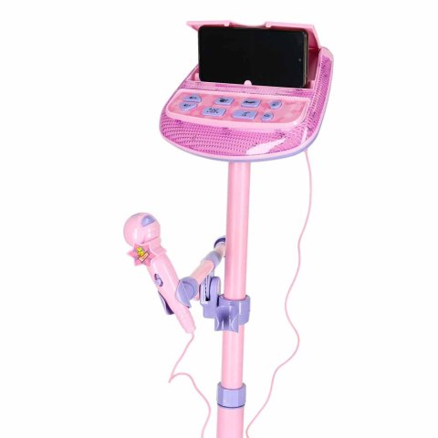 Mikrofon na statywie zestaw karaoke dla dzieci odtwarzacz MP3 efekty dźwiękowe Kik Sp. z o. o. Sp. k.