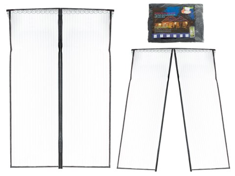 Moskitiera siatka magnetyczna na drzwi 85x210cm CZARNA Kik Sp. z o. o. Sp. k.