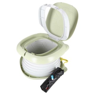 Nocnik dla dzieci turystyczny składany toaleta podróżna zielona Kik Sp. z o. o. Sp. k.
