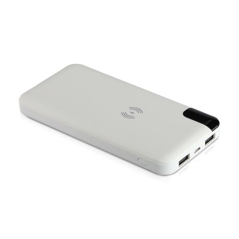 Power Bank V-TAC 8000mAh Indukcja Wyświetlacz Biały STOJAK V-TAC Europe Ltd