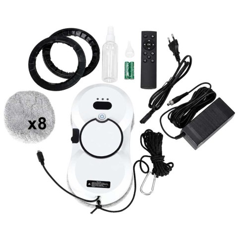 Robot do mycia okien automatyczna myjka do szyb pilot 3 tryby 5600Pa 90W Kik Sp. z o. o. Sp. k.