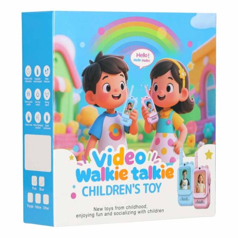 Walkie talkie krótkofalówki dla dzieci kamera funkcja wideo niebieskie Kik Sp. z o. o. Sp. k.