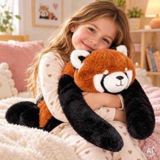 Maskotka pluszak obciążeniowy przytulanka 1,5 kg panda czerwona Kik Sp. z o. o. Sp. k.
