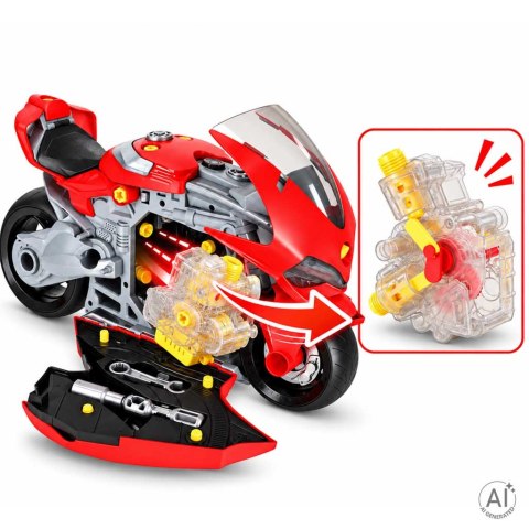 Motor motocykl interaktywny zestaw mechanika silnik do skręcania rozkręcania Kik Sp. z o. o. Sp. k.