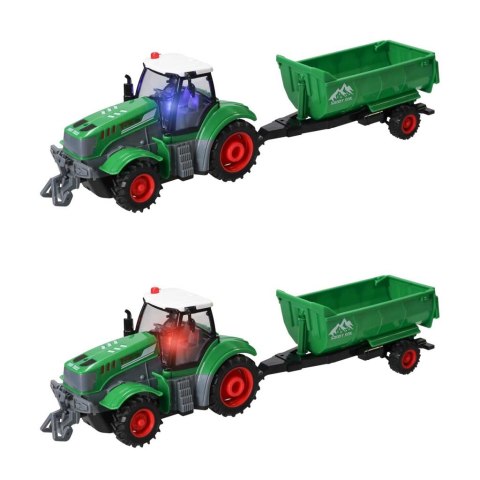 Traktor zdalnie sterowany ciągnik z przyczepą wywrotką 1:24 światła USB Kik Sp. z o. o. Sp. k.