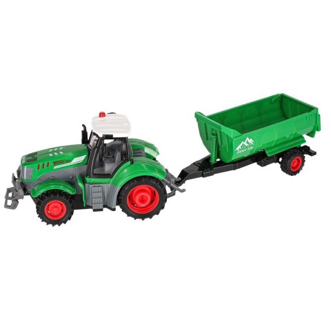 Traktor zdalnie sterowany ciągnik z przyczepą wywrotką 1:24 światła USB Kik Sp. z o. o. Sp. k.