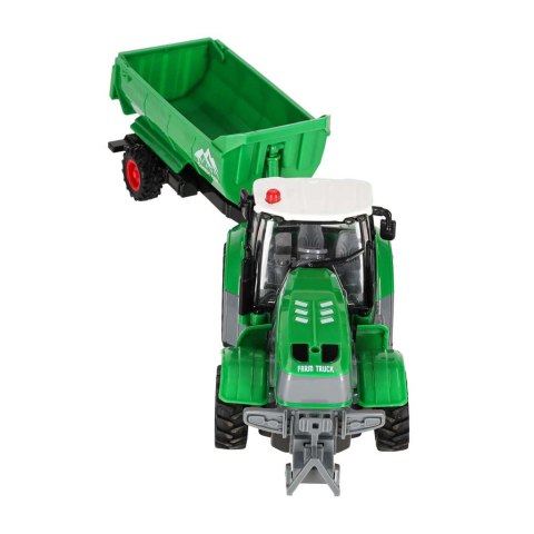 Traktor zdalnie sterowany ciągnik z przyczepą wywrotką 1:24 światła USB Kik Sp. z o. o. Sp. k.