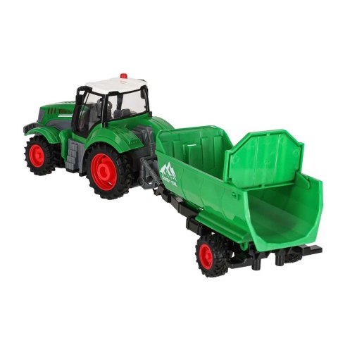Traktor zdalnie sterowany ciągnik z przyczepą wywrotką 1:24 światła USB Kik Sp. z o. o. Sp. k.