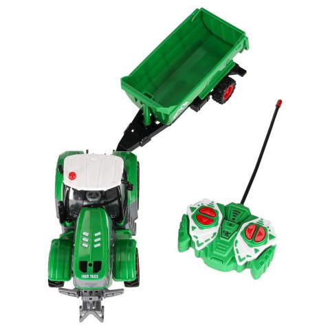 Traktor zdalnie sterowany ciągnik z przyczepą wywrotką 1:24 światła USB Kik Sp. z o. o. Sp. k.