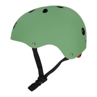 Kask rowerowy dla dziecka Trike Fix dziecięcy regulowany LED S 48-54cm zielony ciemny Kik Sp. z o. o. Sp. k.