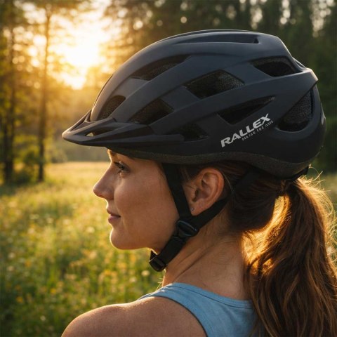 Kask rowerowy na rower RALLEX damski męski regulowany czarny L 58-62cm SHANGHAI RALLEX INDUSTRIAL