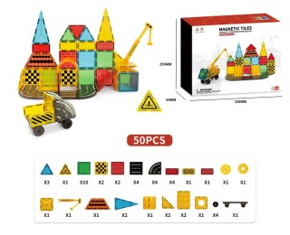 Klocki magnetyczne konstrukcyjne 3D budowa 50 elementów Kik Sp. z o. o. Sp. k.