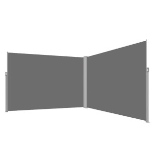 Markiza narożna boczna tarasowa LUARO parawan zwijany 180 x 620 cm szary Kik Sp. z o. o. Sp. k.