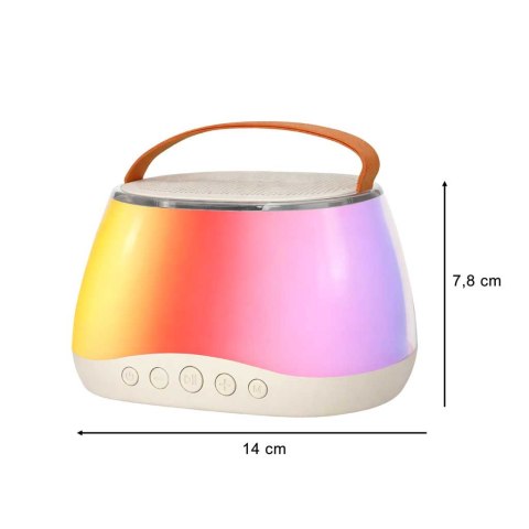 Zestaw do karaoke głośnik Bluetooth LED RGB 2 mikrofony USB Kik Sp. z o. o. Sp. k.