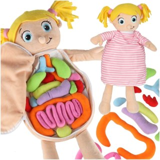 Lalka maskotka zabawka edukacyjna nauka anatomii dziewczynka Kik Sp. z o. o. Sp. k.