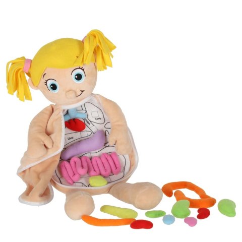 Lalka maskotka zabawka edukacyjna nauka anatomii dziewczynka Kik Sp. z o. o. Sp. k.