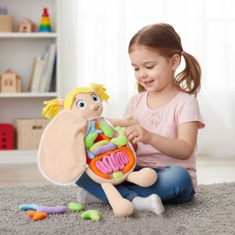 Lalka maskotka zabawka edukacyjna nauka anatomii dziewczynka Kik Sp. z o. o. Sp. k.