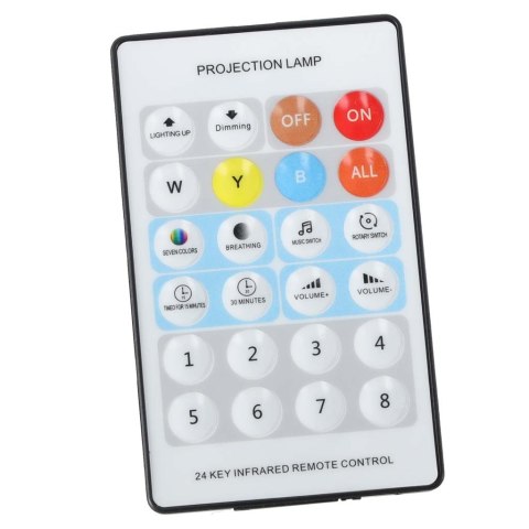 Lampka nocna projektor gwiazd LED USB obrotowy 6 motywów pilot królik Kik Sp. z o. o. Sp. k.