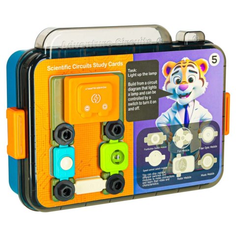 Mały elektryk elektronik zestaw edukacyjny 45 elementów + 12 kart Kik Sp. z o. o. Sp. k.