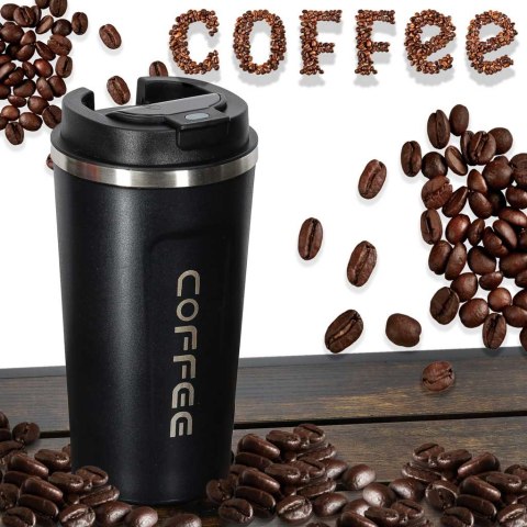 Smart kubek podróżny z wyświetlaczem LED czarny 500ml Kik Sp. z o. o. Sp. k.