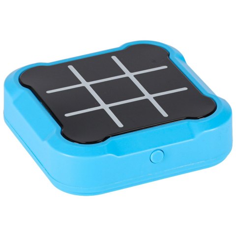 Kółko krzyżyk gra elektroniczna logiczna tic tac toe konsola przenośna niebieska Kik Sp. z o. o. Sp. k.