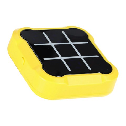 Kółko krzyżyk gra elektroniczna logiczna tic tac toe konsola przenośna żółta Kik Sp. z o. o. Sp. k.